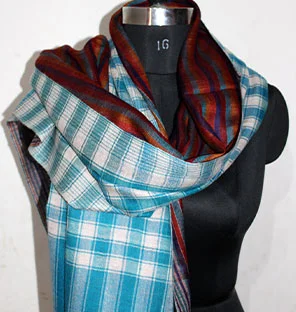 Checkered Pashmina Shawl Exporters