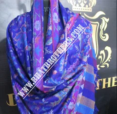 Natural Kani Hand Weave Pure Pashmina Long Shawl