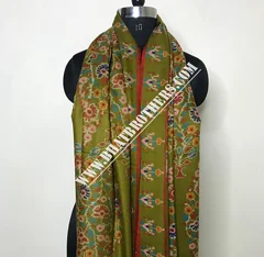 Natural Kani Hand Weave Pure Pashmina Long Shawl