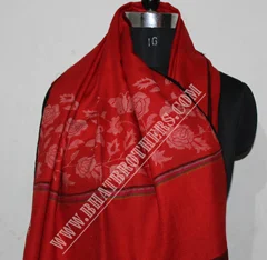 Natural Kani Hand Weave Pure Pashmina Long Shawl