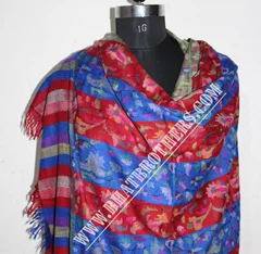 Natural Kani Hand Weave Pure Pashmina Long Shawl