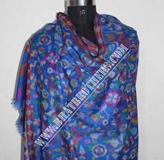 Natural Kani Hand Weave Pure Pashmina Long Shawl