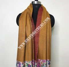 Natural Kani Hand Weave Pure Pashmina Long Shawl