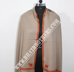 Shawl with Kani Sozni embroidery